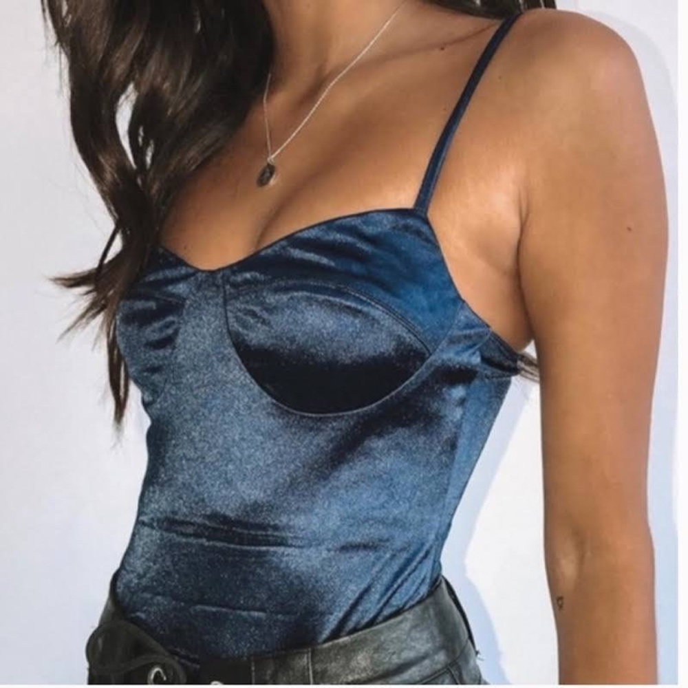 Princess Polly Blue Corset Bodysuit